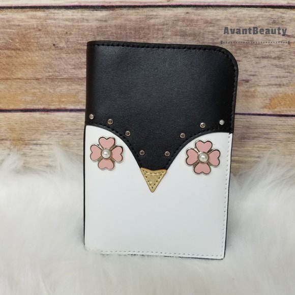 Kate Spade Frosty Penguin Passport Holder Leather - Picture 4 of 9